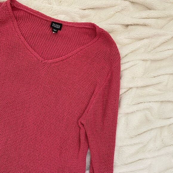 Eileen Fisher V-Neck Pullover Sweater - Picture 4 of 5